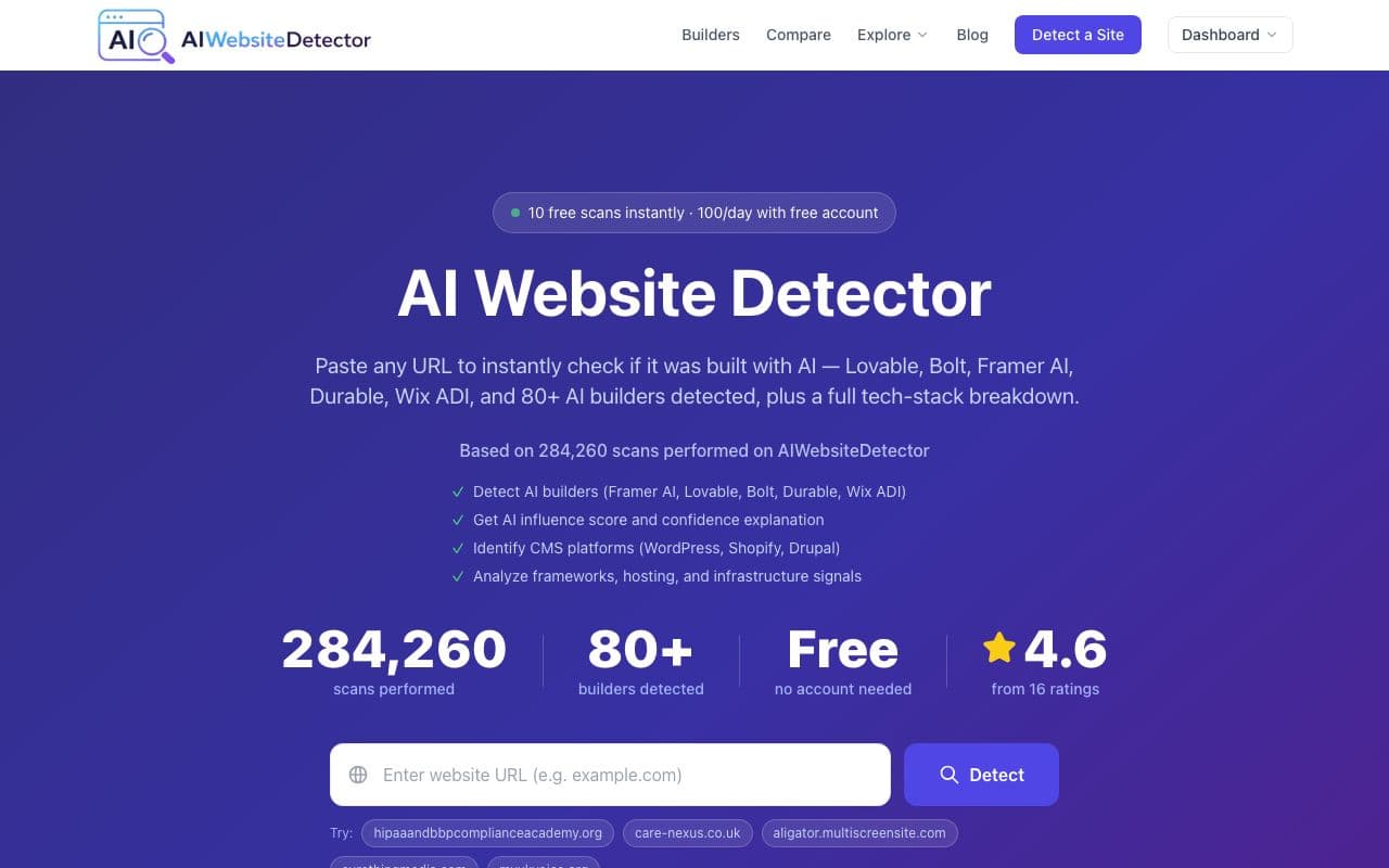 AI Website Detector